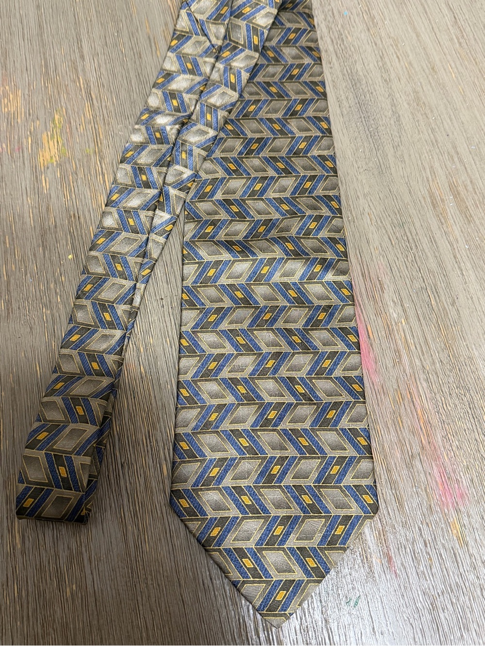 Louis Roth Vintage 100% Silk Geometric Necktie